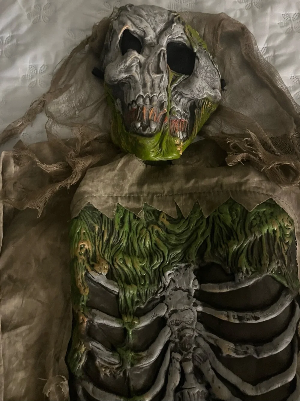 Spirit Brown and Green Zombie Hooded Kids Matching Set M(8-10)